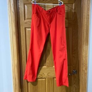 Lululemon ABC Pant Slim Fit Red-ish Orange  40 Casual Chino Golf Tech. 40x32